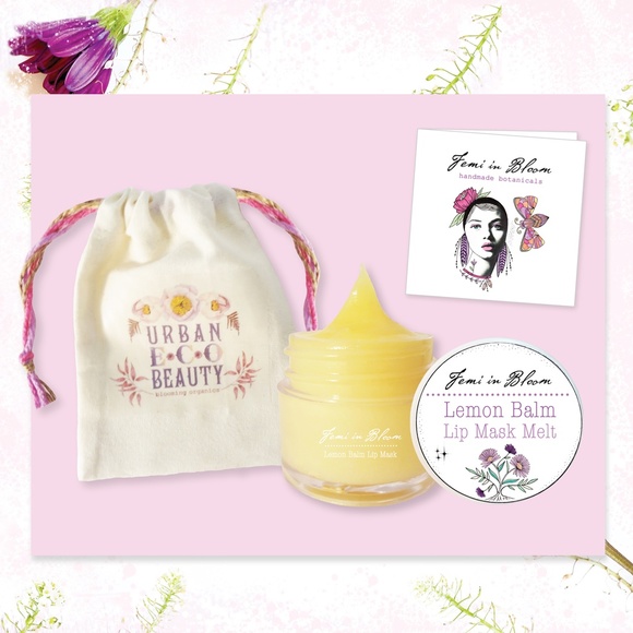 Lemon Balm Organic Lip Mask Melt / Moisturize, Condition, Repair, Anti-Aging - Picture 4 of 13